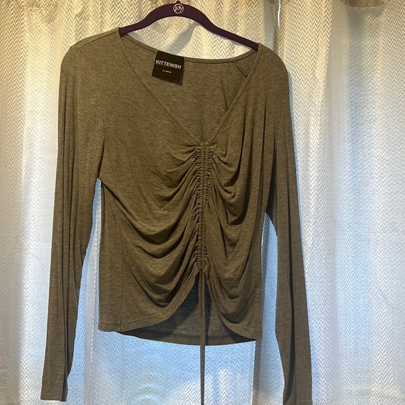 Kittenish Draw String Top - Picture 1 of 3